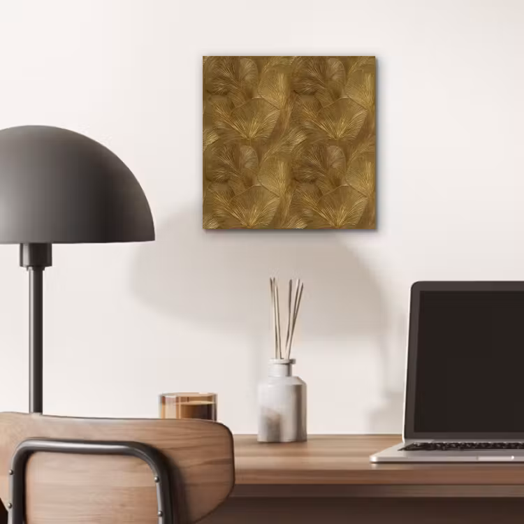 Aluminium schilderij - Organisch - Lijnen - Goud — 6