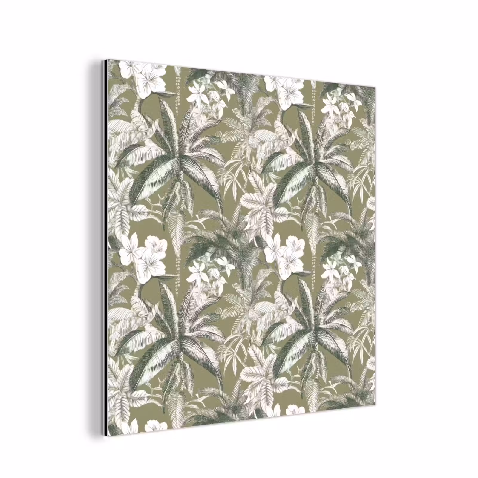 Aluminium schilderij - Botanisch - Bloemen - Groen — 1