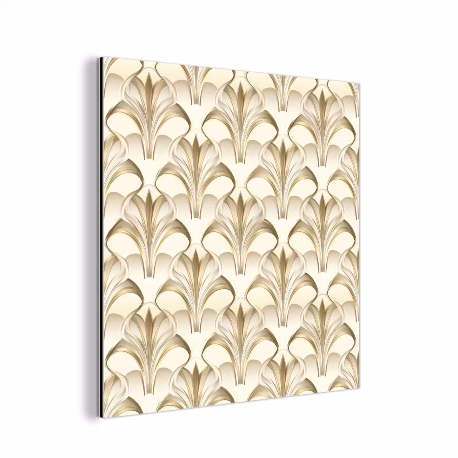 Aluminium schilderij - Ornament - Barok - Goud — 1
