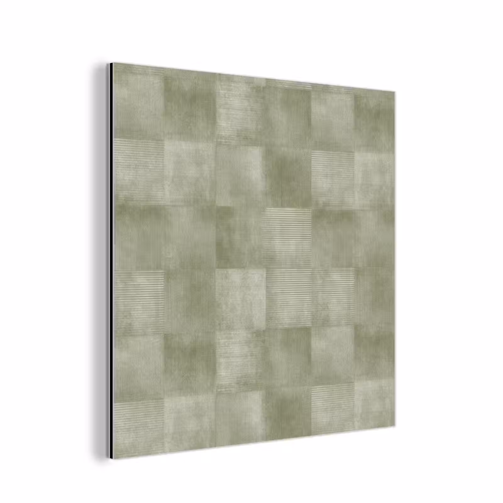 Aluminium schilderij - Vlakken - Rustiek - Groen — 1