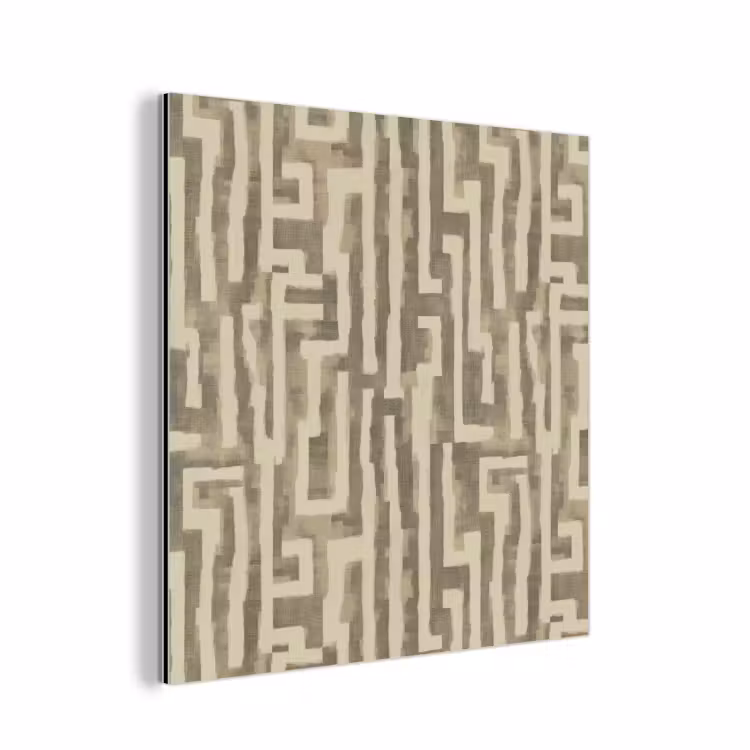 Aluminium schilderij - Abstract - Geometrisch - Groen — 1