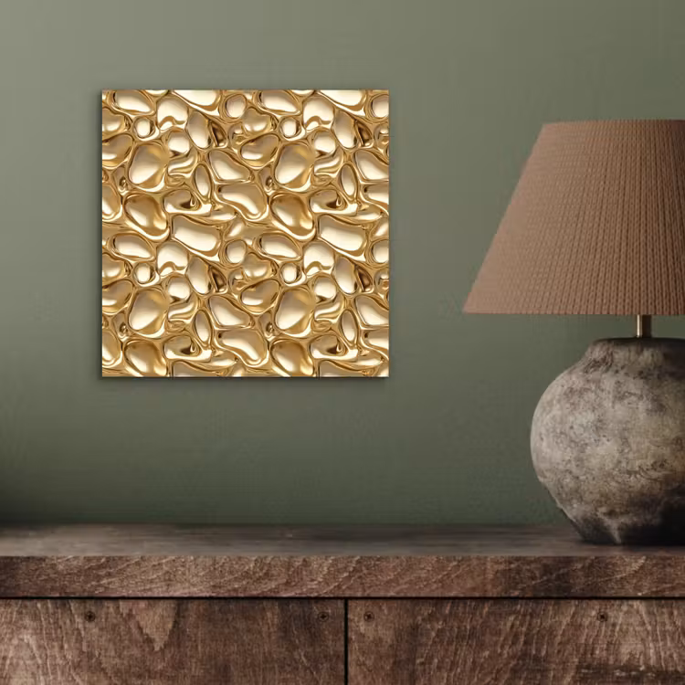 Aluminium schilderij - Abstract - Modern - Goud — 3