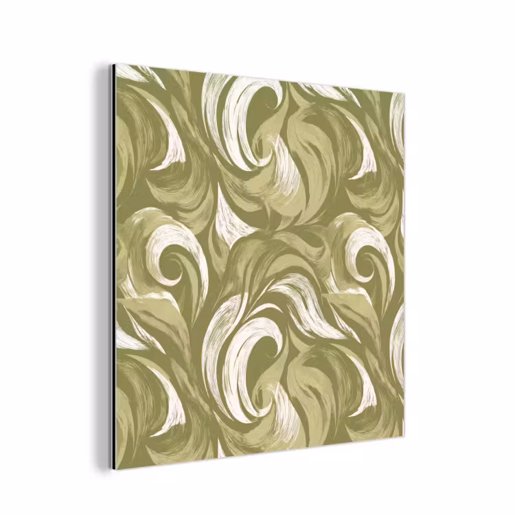 Aluminium schilderij - Abstract - Textuur - Groen — 1