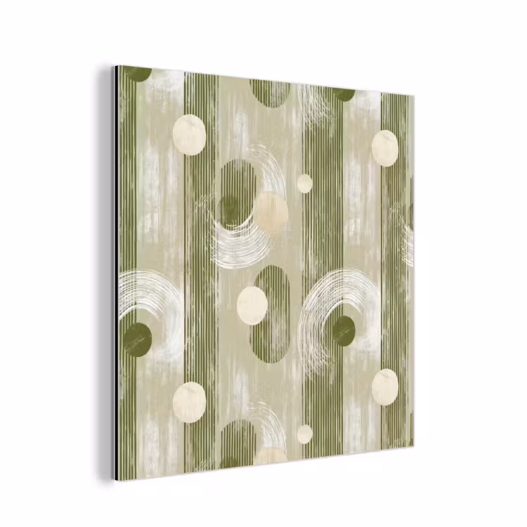 Aluminium schilderij - Artistiek - Modern - Groen — 1