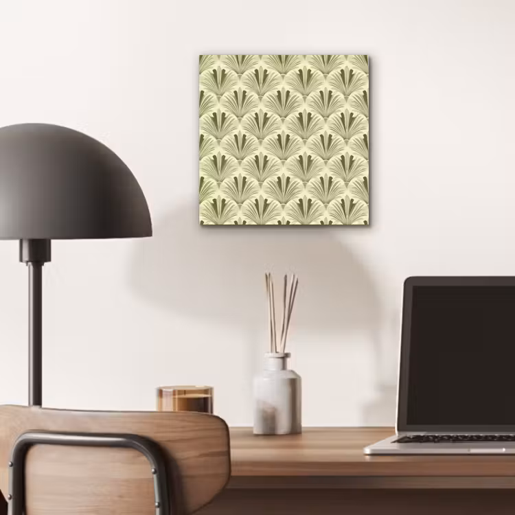 Aluminium schilderij - Klassiek - Waaier - Groen — 6