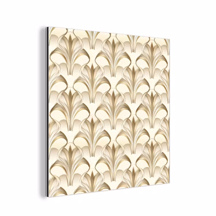 Aluminium schilderij - Ornament - Barok - Goud — 1