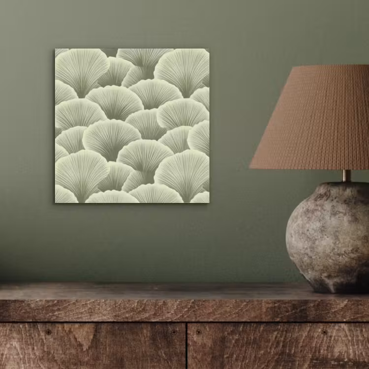Aluminium schilderij - Waaier - Blad - Groen — 3