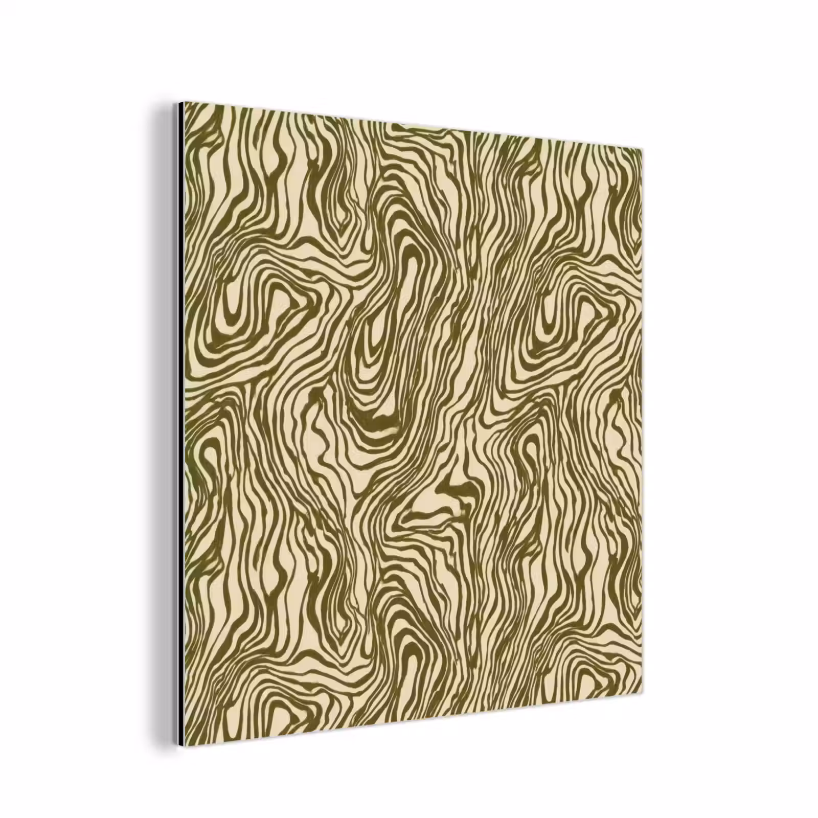 Aluminium schilderij - Abstract - Marmer - Groen — 1