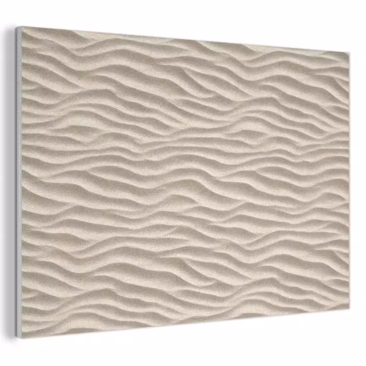 Akoestisch schilderij - Zand - Golven - Beige — 1
