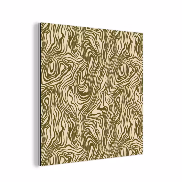 Aluminium schilderij - Abstract - Marmer - Groen — 1