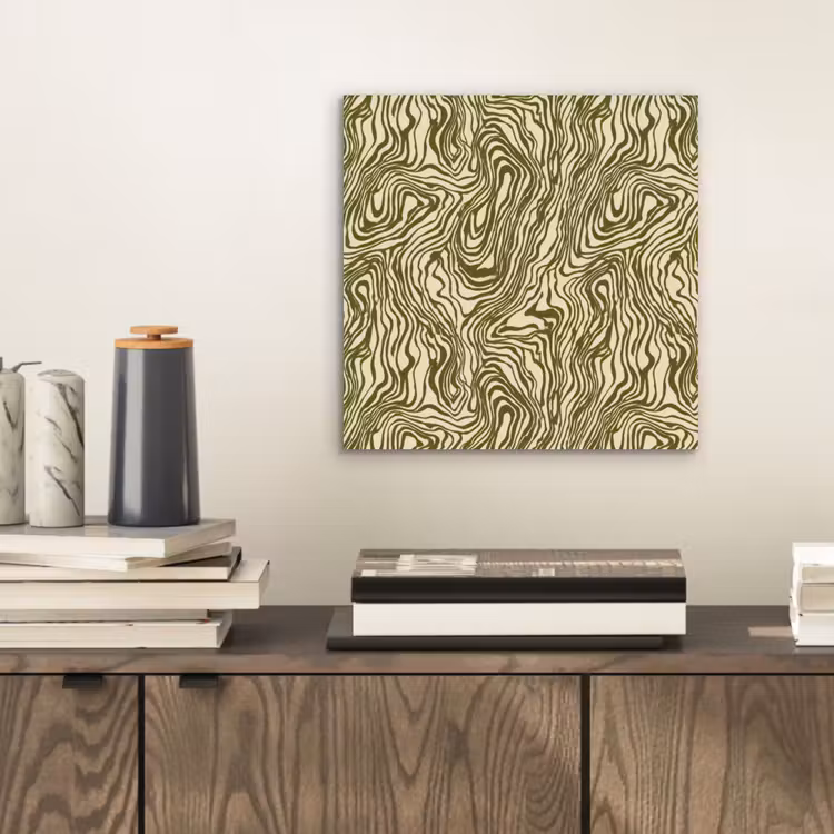 Aluminium schilderij - Abstract - Marmer - Groen — 2