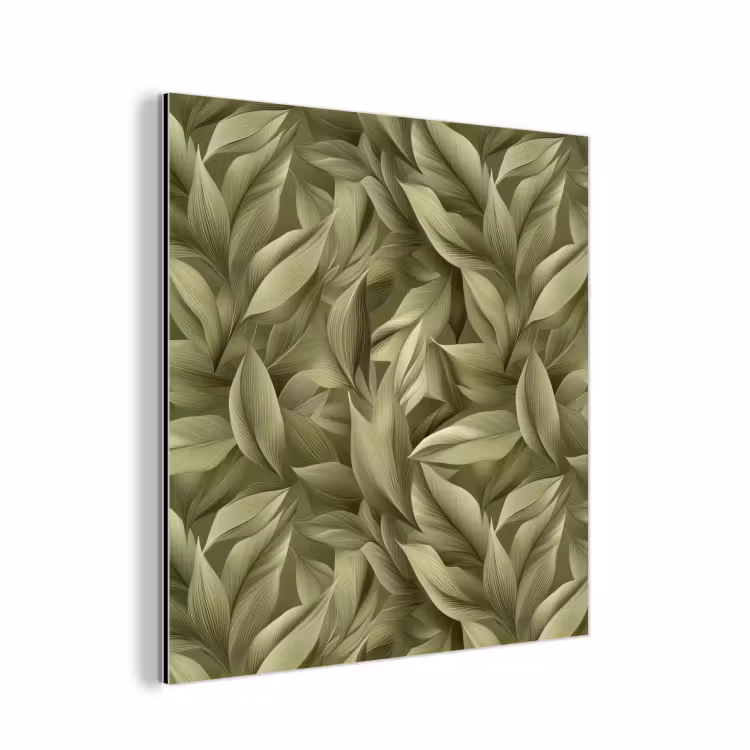 Aluminium schilderij - Bladeren - Modern - Groen — 1