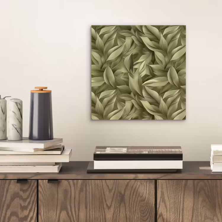 Aluminium schilderij - Bladeren - Modern - Groen — 2