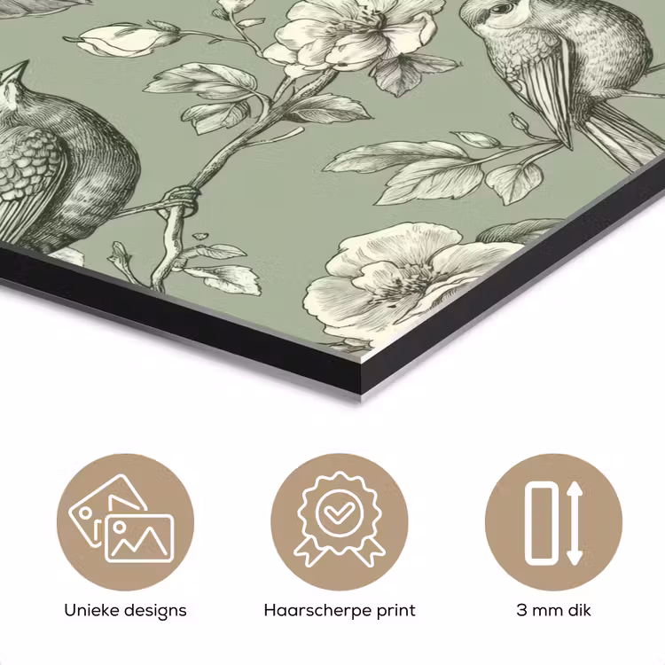 Aluminium schilderij - Klassiek - Botanisch - Groen — 7