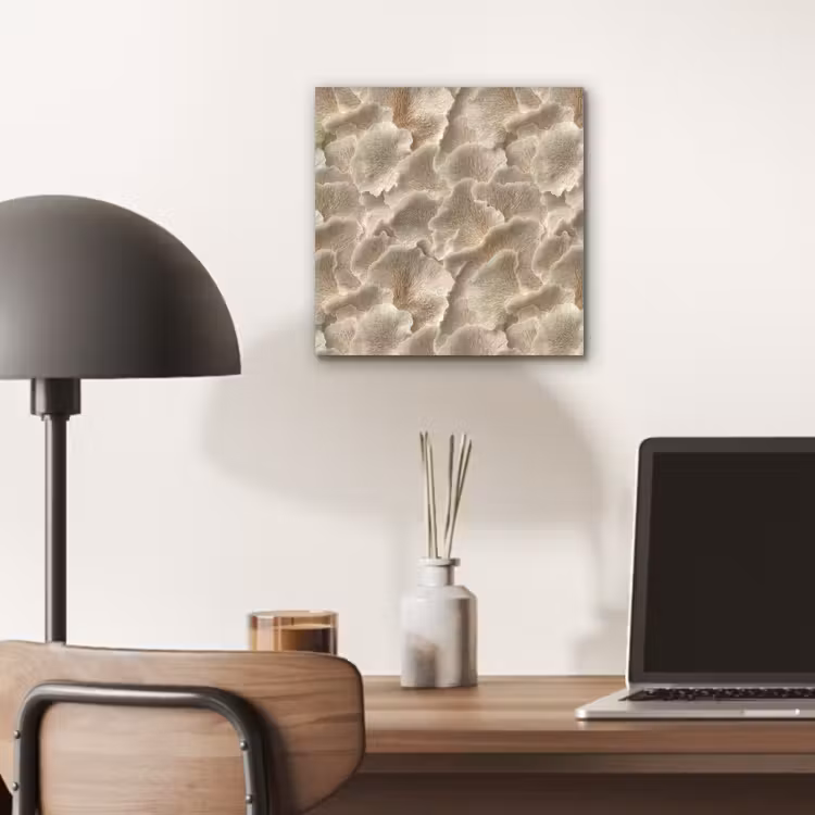 Aluminium schilderij - Waaierstructuren - Beige - Vezeltextuur — 6
