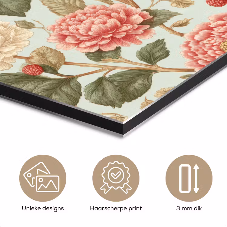 Aluminium schilderij - Klassiek - Botanisch - Veelkleurig — 7