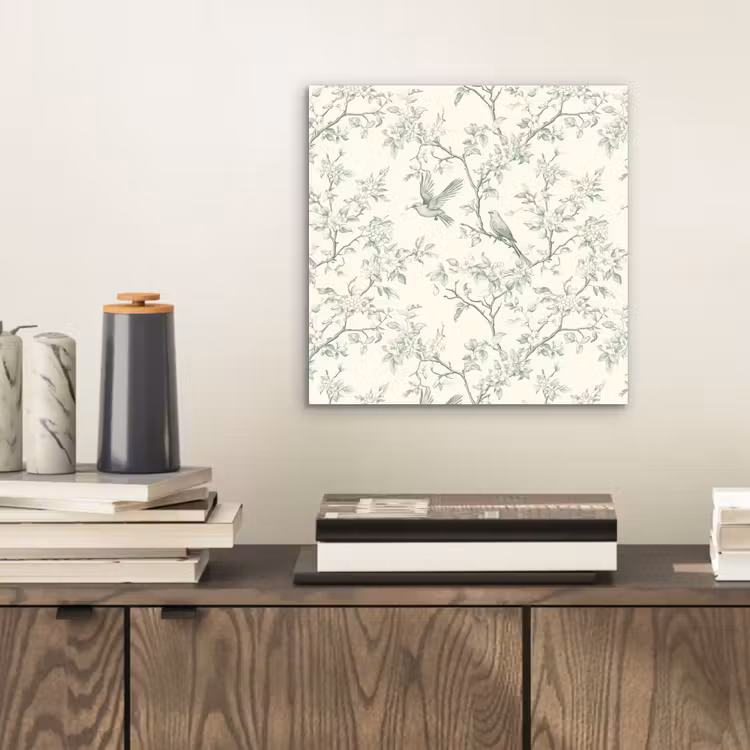 Aluminium schilderij - Klassiek - Vogels - Groen — 2