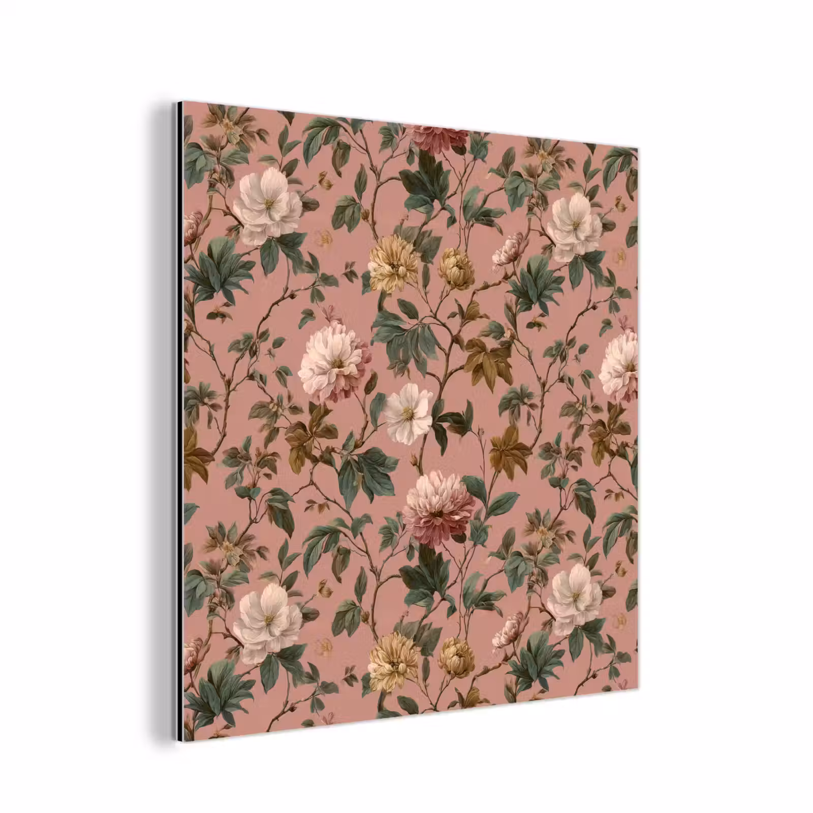 Aluminium schilderij - Bloemen - Klassiek - Roze — 1