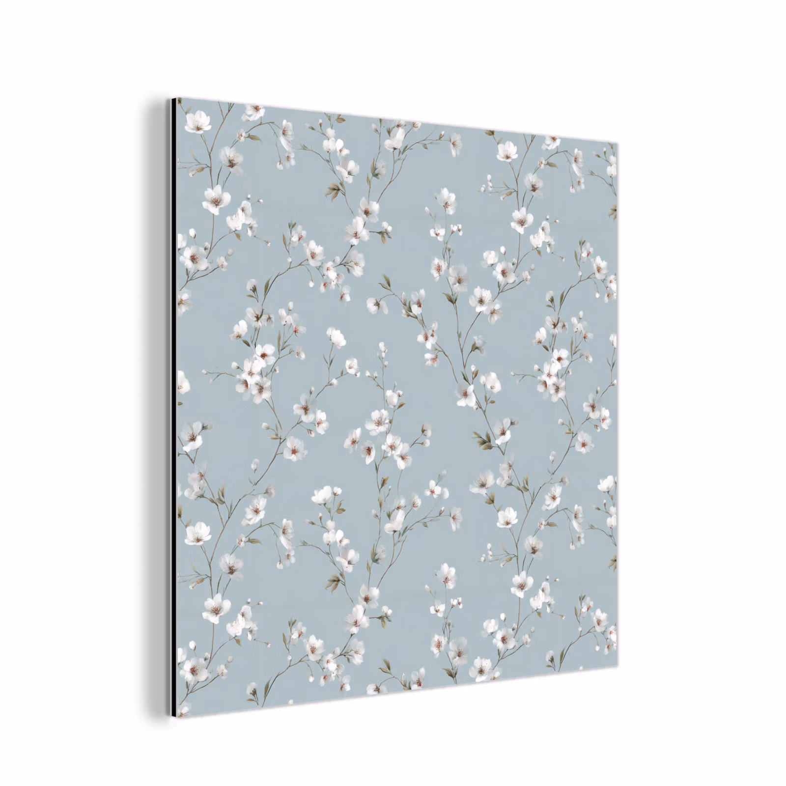 Aluminium schilderij - Klassiek - Bloemen - Blauw — 1