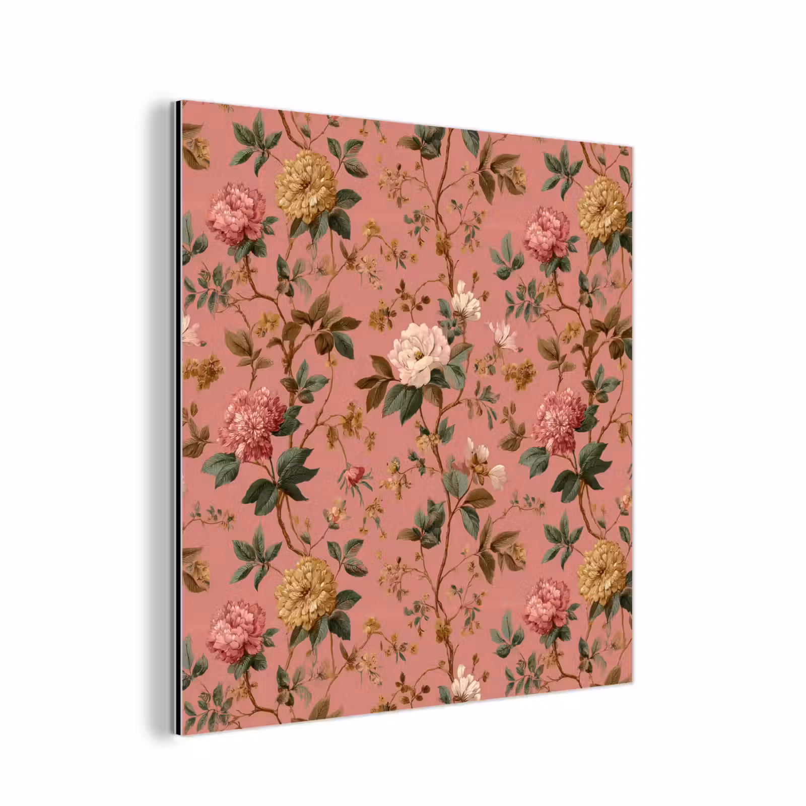 Aluminium schilderij - Klassiek - Botanisch - Roze — 1