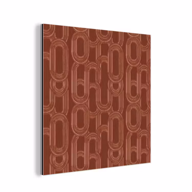Aluminium schilderij - Abstract - Textuur - Bruin — 1