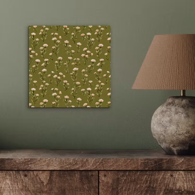 Aluminium schilderij - Landelijk - Bloemen - Groen — 3