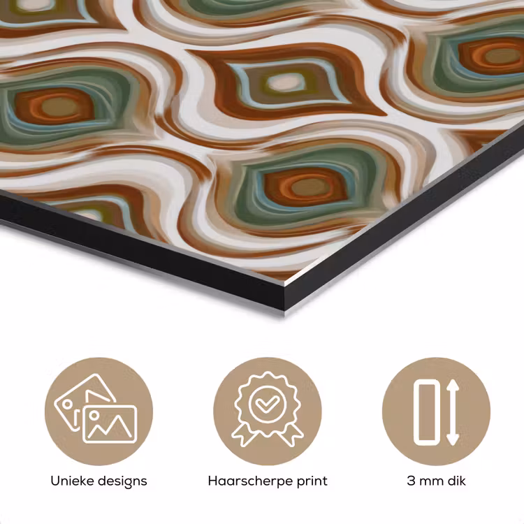 Aluminium schilderij - Motief - Patroon - Kleurrijk — 7