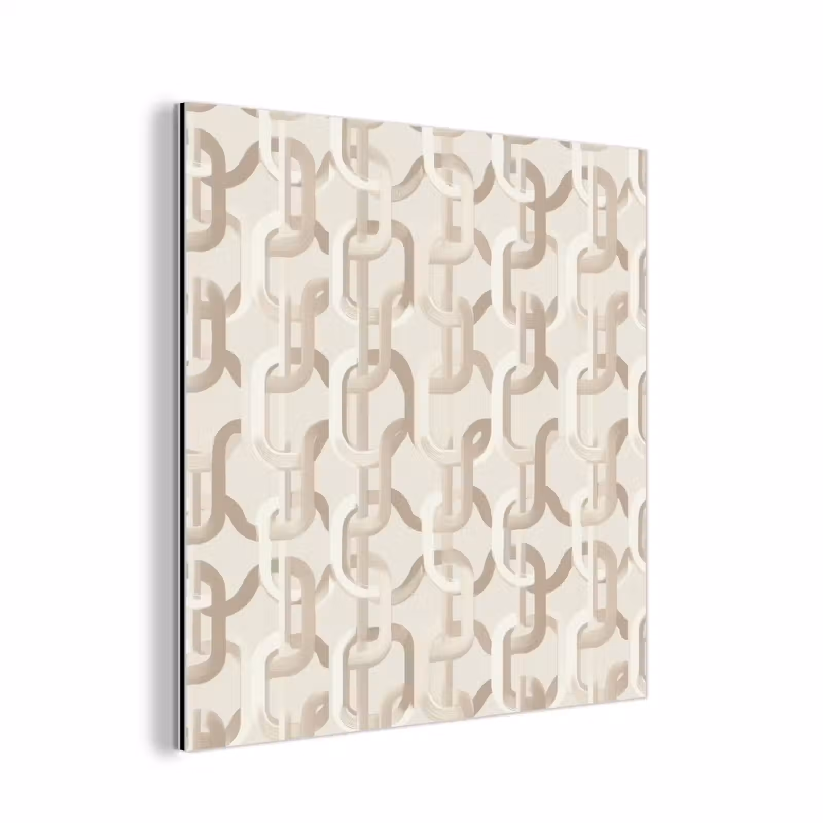 Aluminium schilderij - Motief - Abstract - Beige — 1