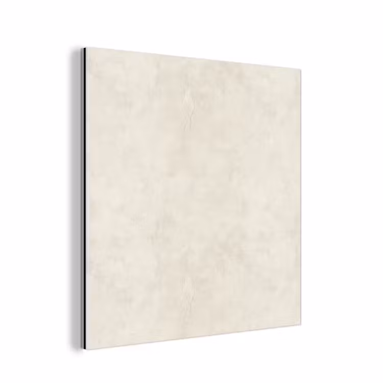 Aluminium schilderij - Crème - Egaal - Beton — 1