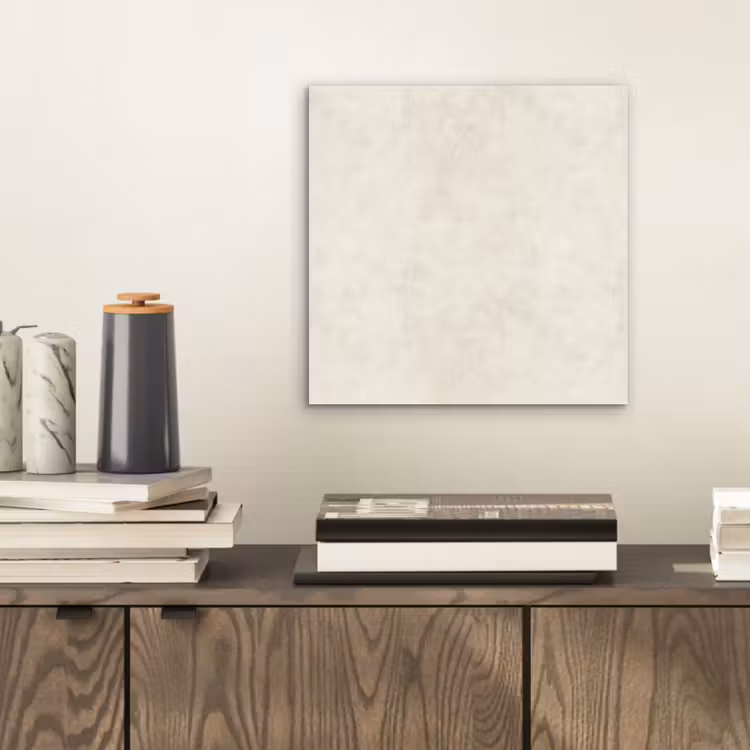 Aluminium schilderij - Crème - Egaal - Beton — 2