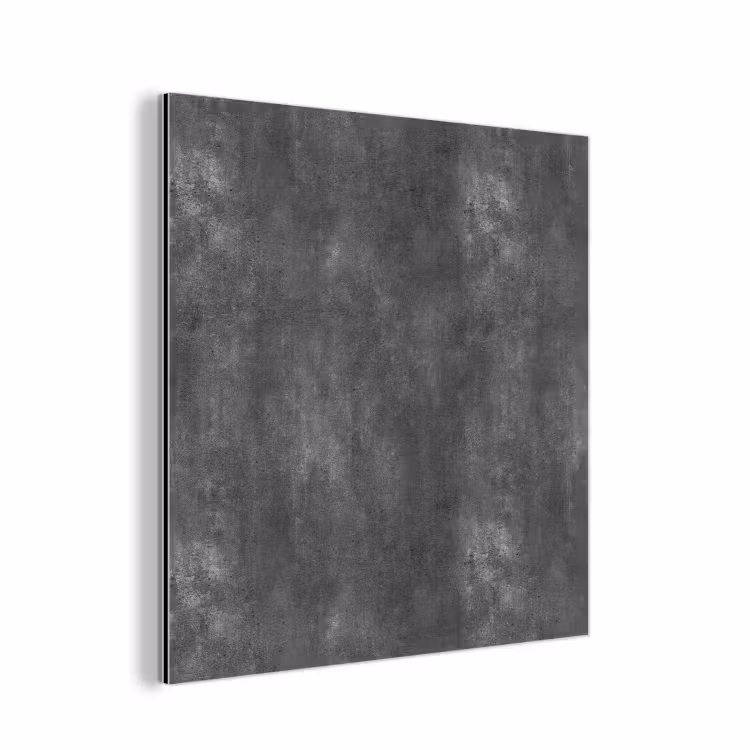 Aluminium schilderij - Donkergrijs - Ruw - Beton — 1
