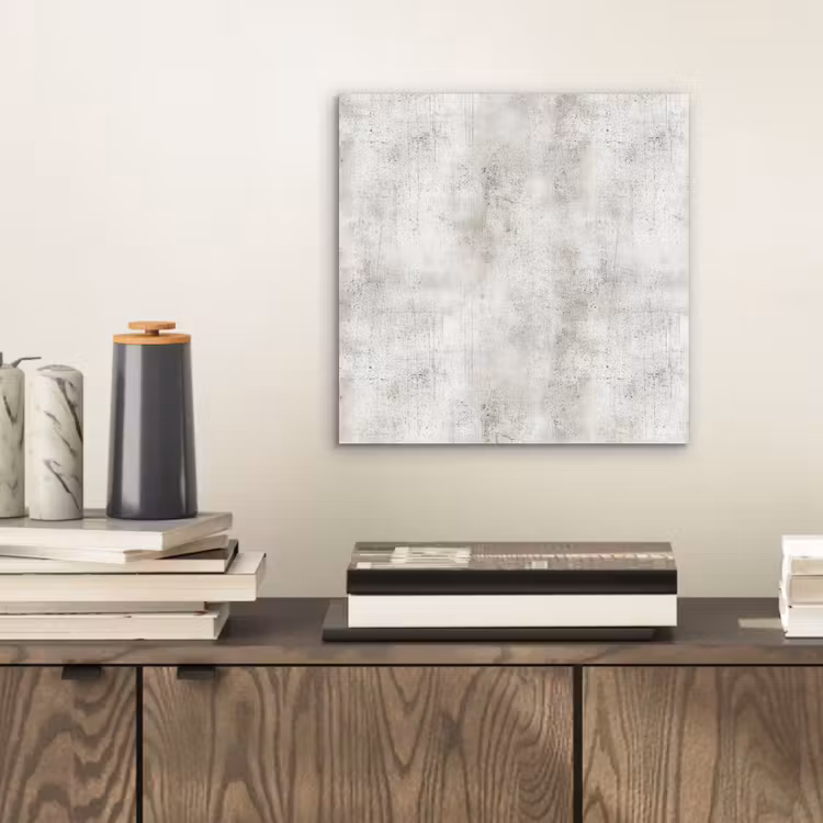 Aluminium schilderij - Grijs - Beton - Verweerd — 2