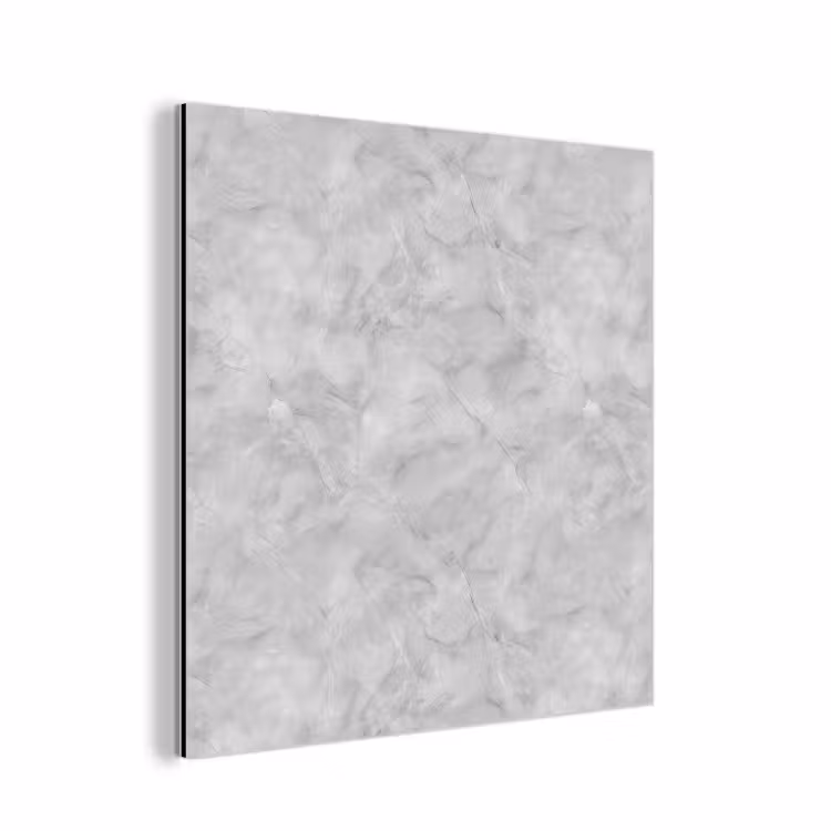 Aluminium schilderij - Grijs - Marmer - Mat — 1