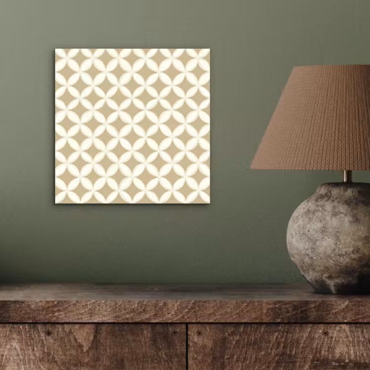 Aluminium schilderij - Symmetrisch - Motief - Beige — 3