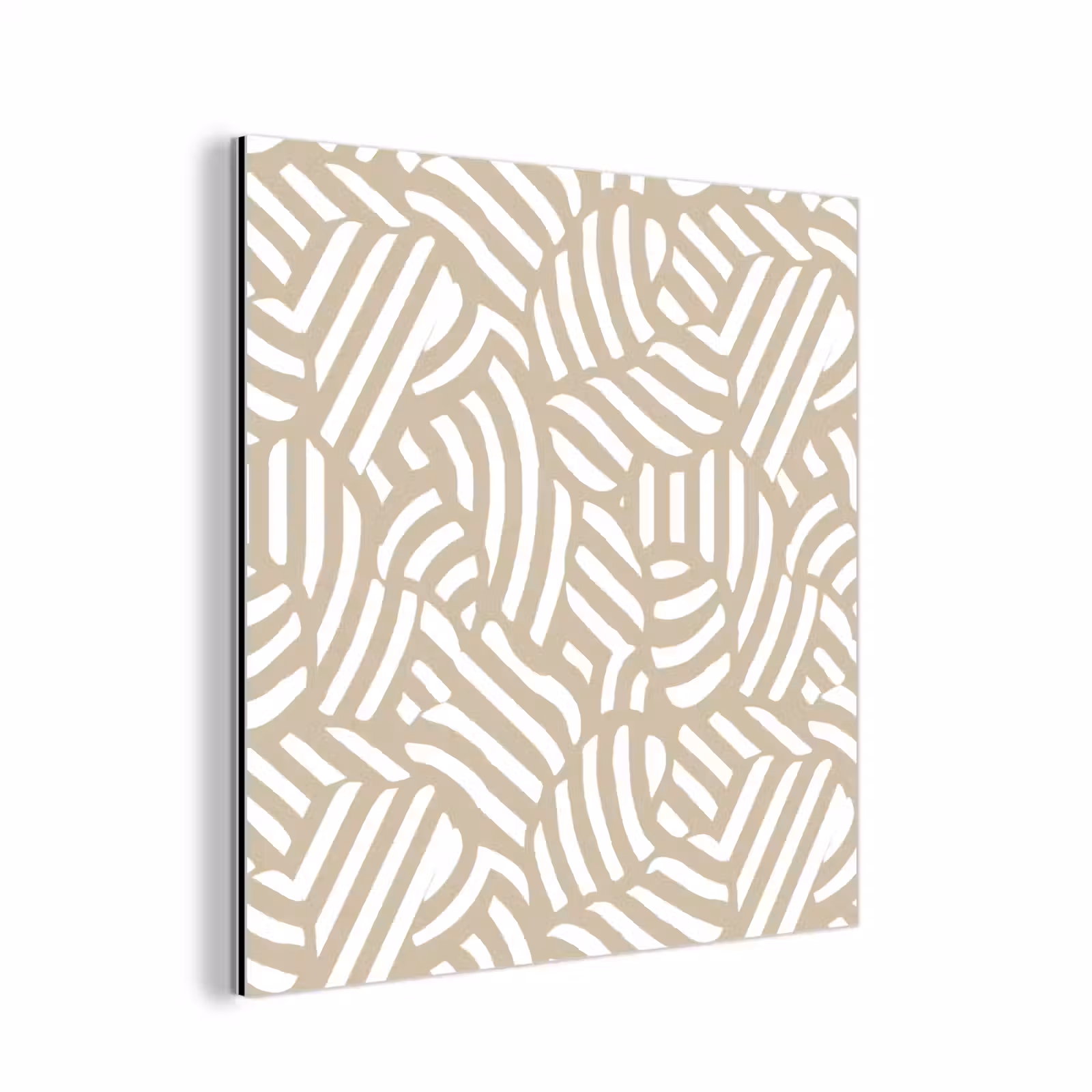 Aluminium schilderij - Abstract - Modern - Beige — 1