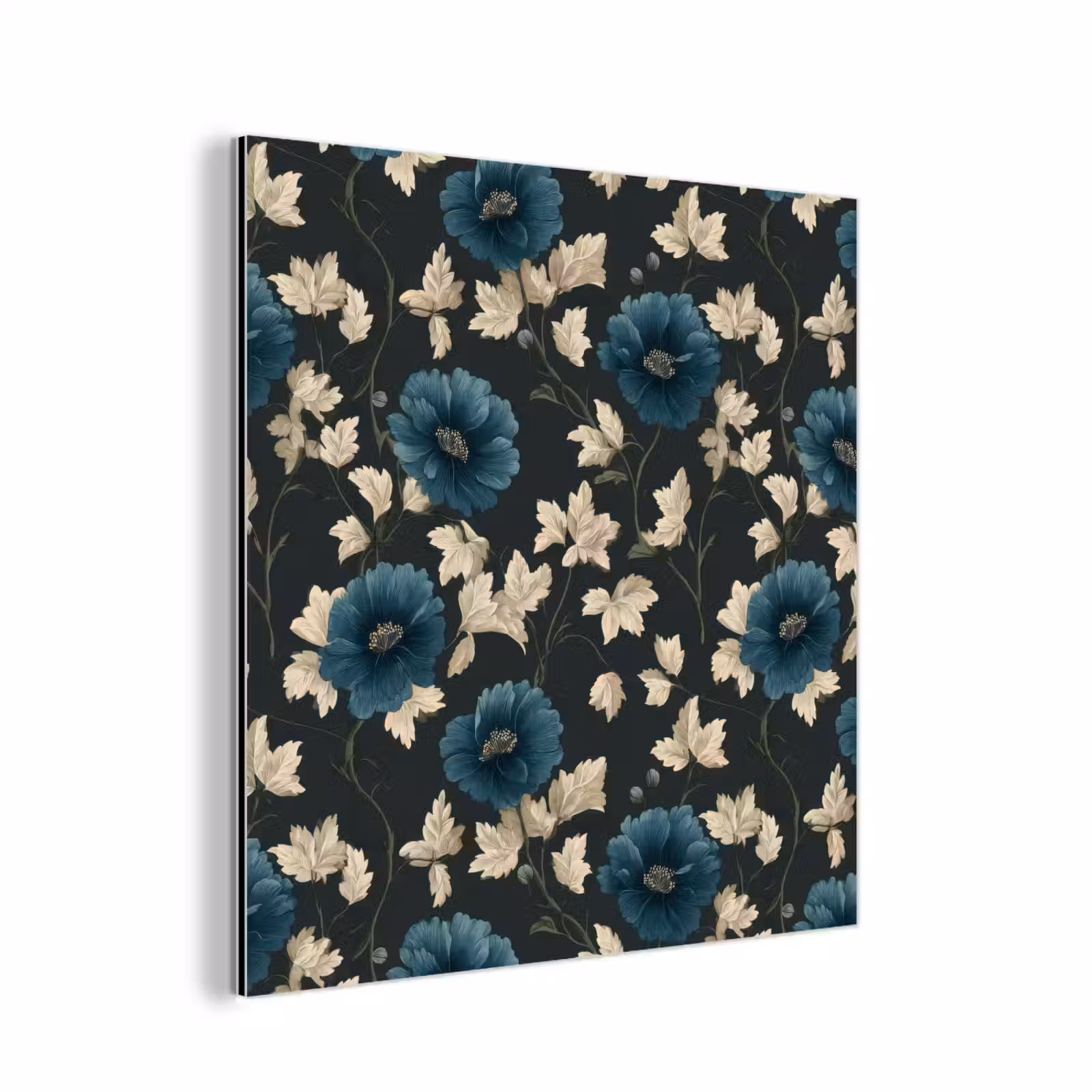 Aluminium schilderij - Botanisch - Bloemen - Blauw — 1
