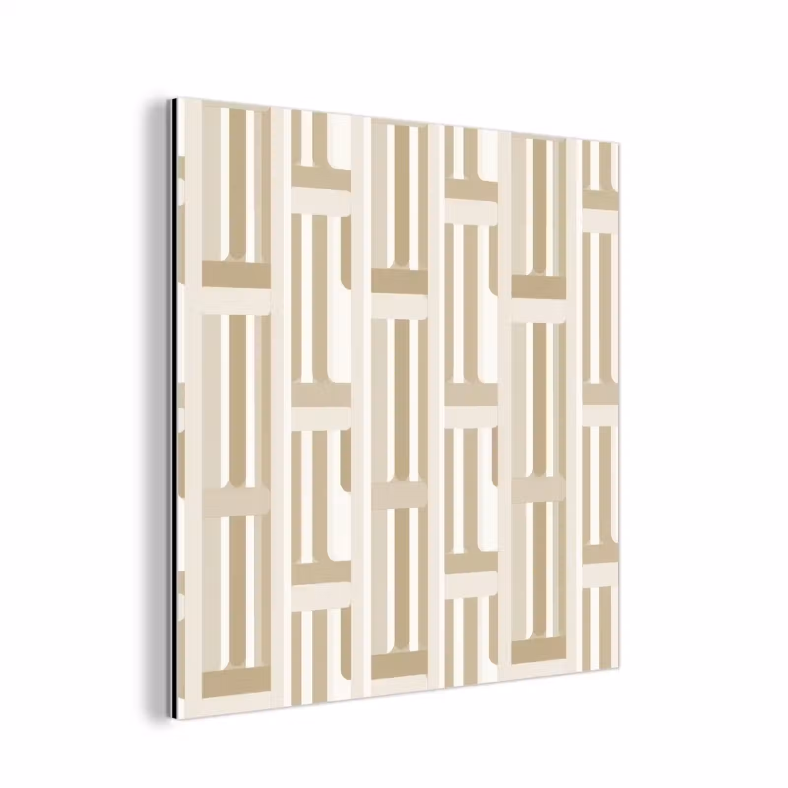 Aluminium schilderij - Modern - Geometrisch - Beige — 1