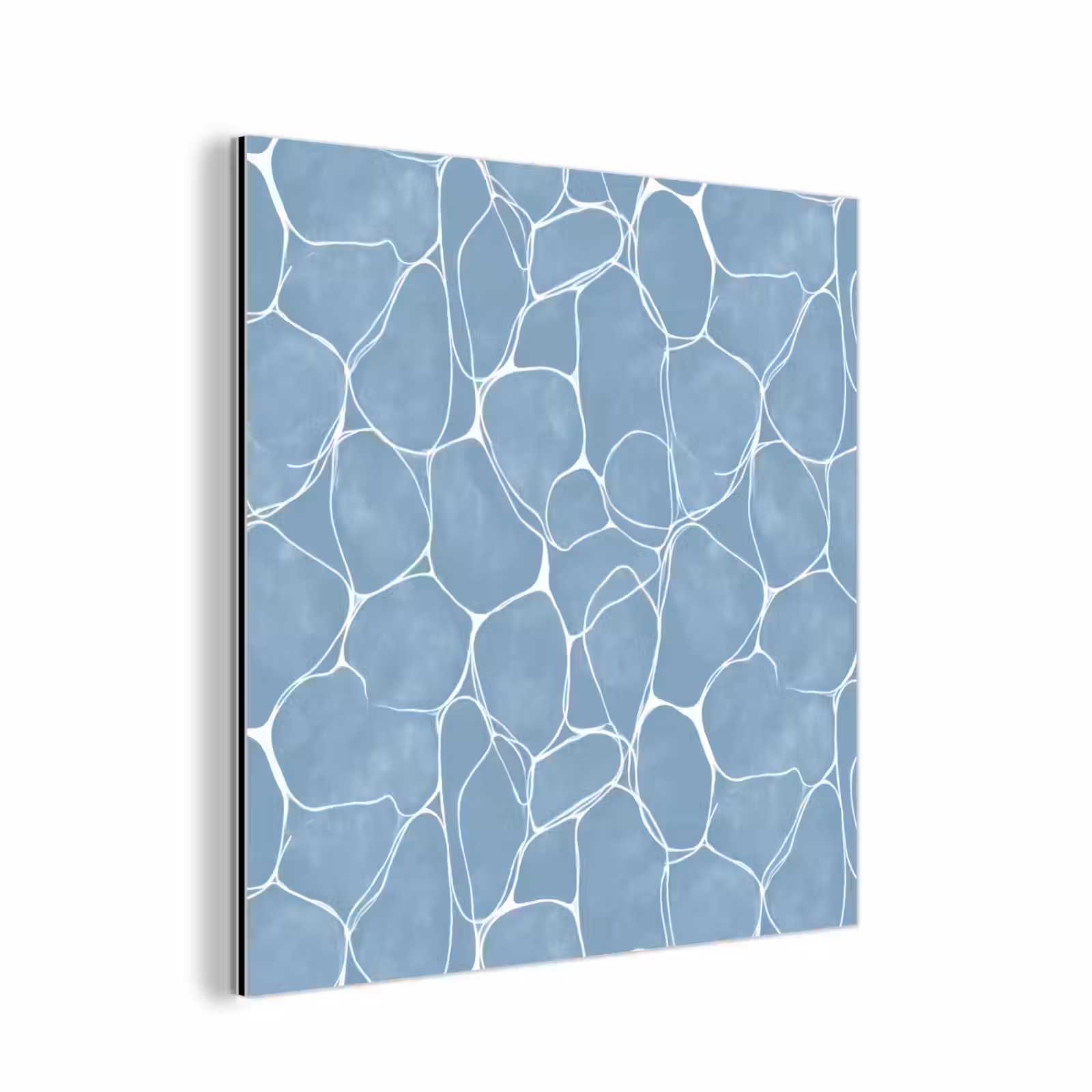 Aluminium schilderij - Organisch - Patroon - Blauw — 1
