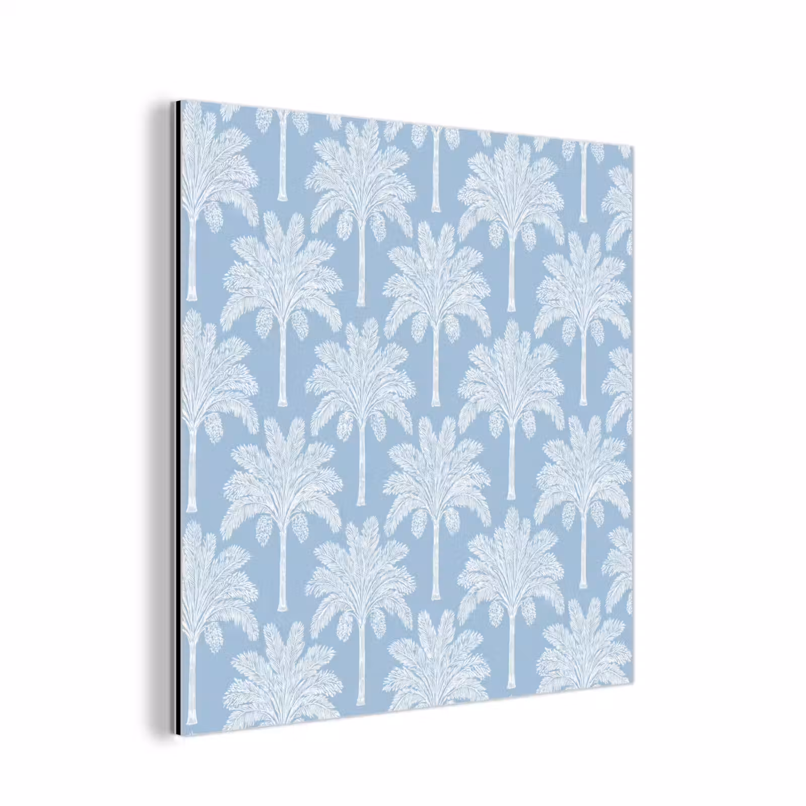 Aluminium schilderij - Palmboom - Modern - Blauw — 1