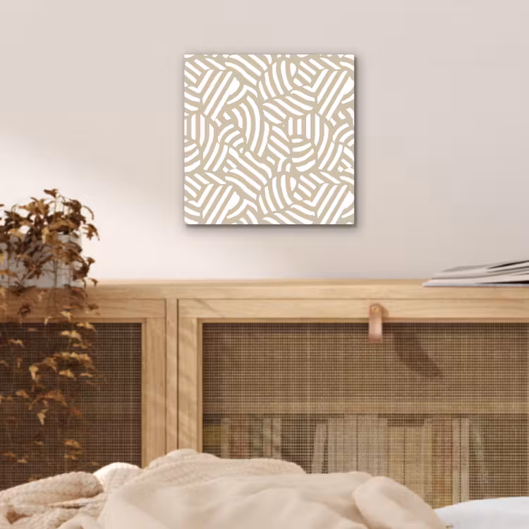 Aluminium schilderij - Abstract - Modern - Beige — 4