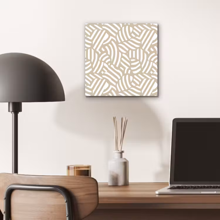 Aluminium schilderij - Abstract - Modern - Beige — 6