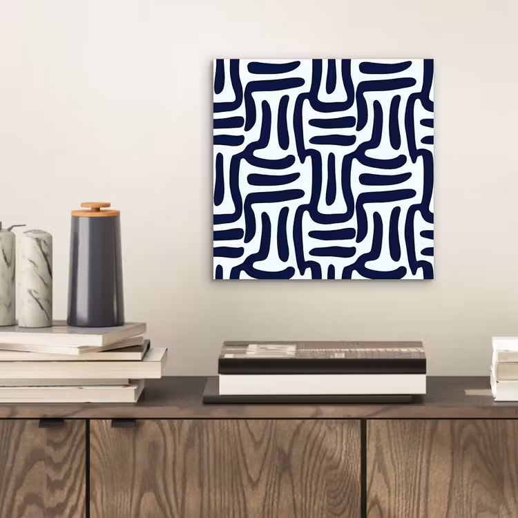 Aluminium schilderij - Abstract - Modern - Blauw — 2