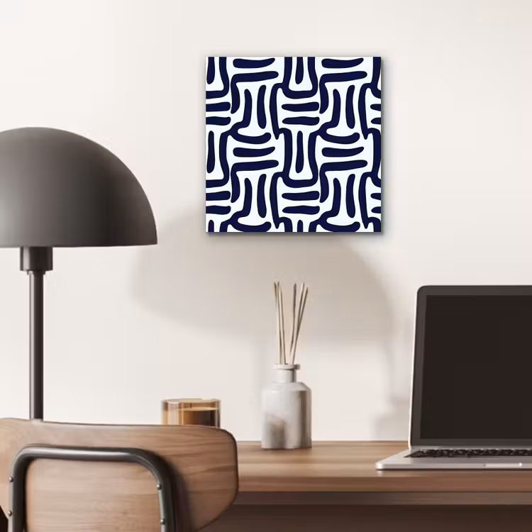 Aluminium schilderij - Abstract - Modern - Blauw — 6