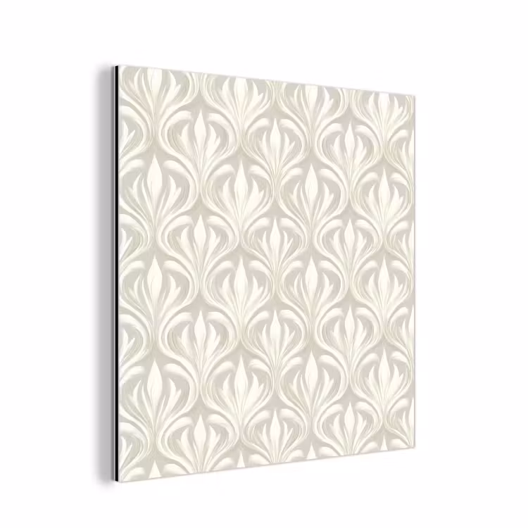 Aluminium schilderij - Barok - Patroon - Beige — 1