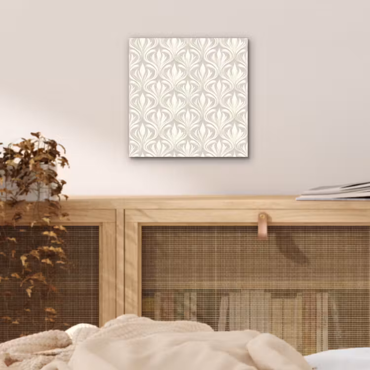 Aluminium schilderij - Barok - Patroon - Beige — 4