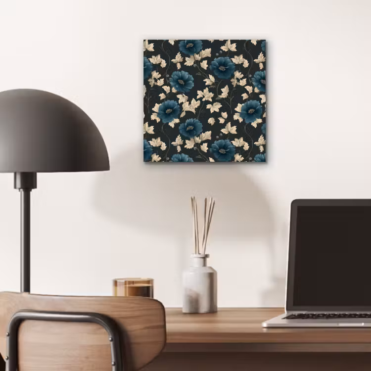 Aluminium schilderij - Botanisch - Bloemen - Blauw — 6