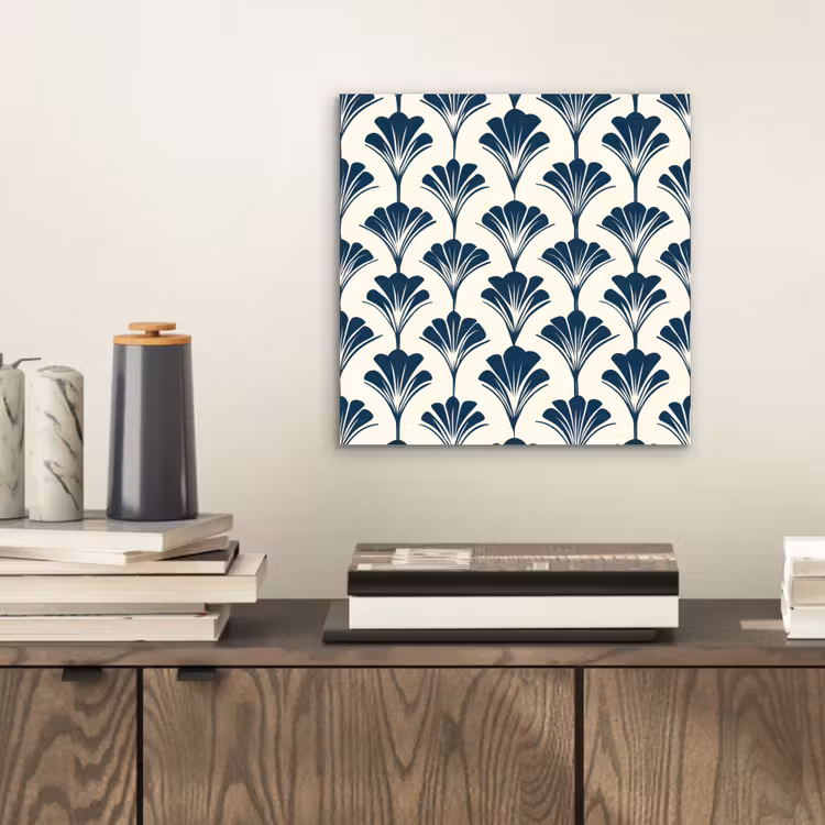 Aluminium schilderij - Klassiek - Motief - Blauw — 2