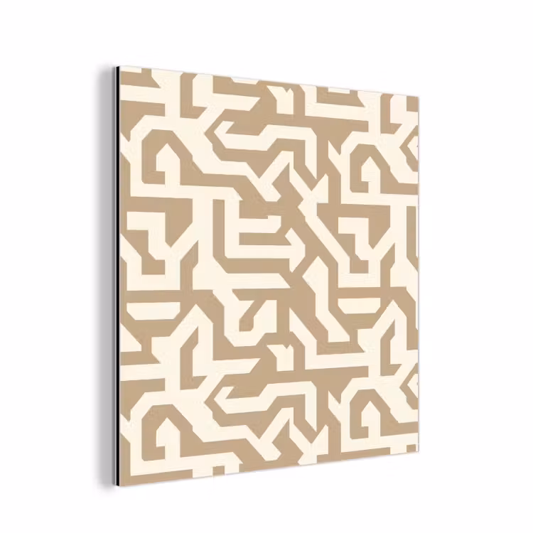 Aluminium schilderij - Modern - Abstract - Beige — 1