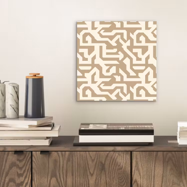 Aluminium schilderij - Modern - Abstract - Beige — 2