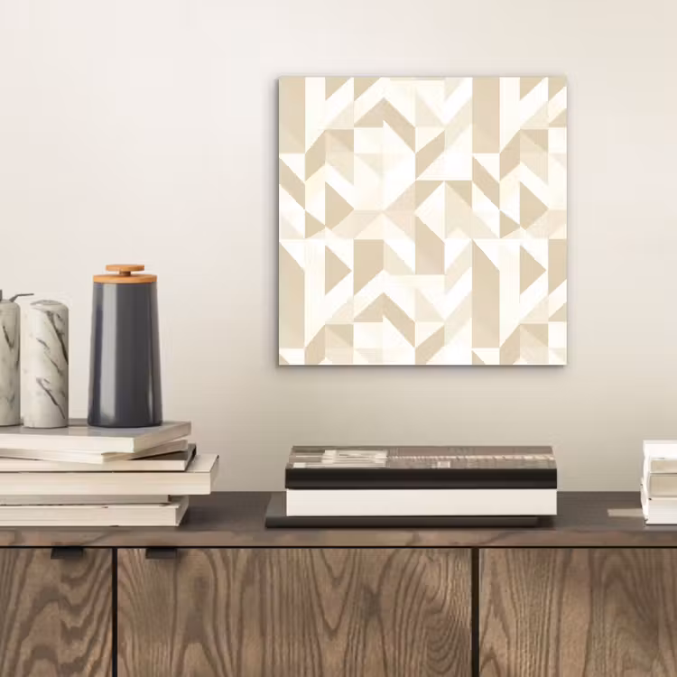 Aluminium schilderij - Modern - Abstract - Beige — 2